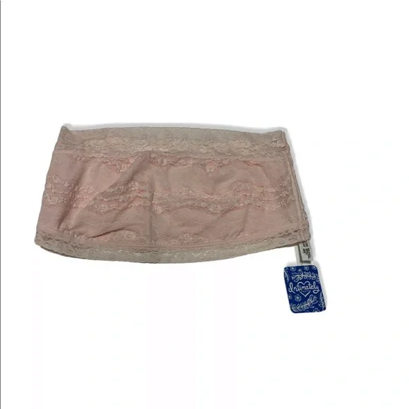FREE PEOPLE Large Bralette Lace Bandeau Soft Pink - Picture 3 of 9